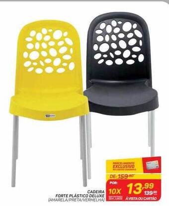 GBarbosa Cadeira Forte Plástico Deluxe oferta