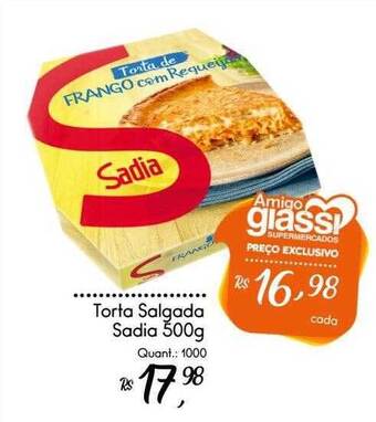 Giassi Supermercados Torta Salgada Sadia oferta