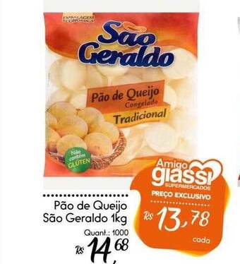 Giassi Supermercados Pão De Queijo São Geraldo oferta