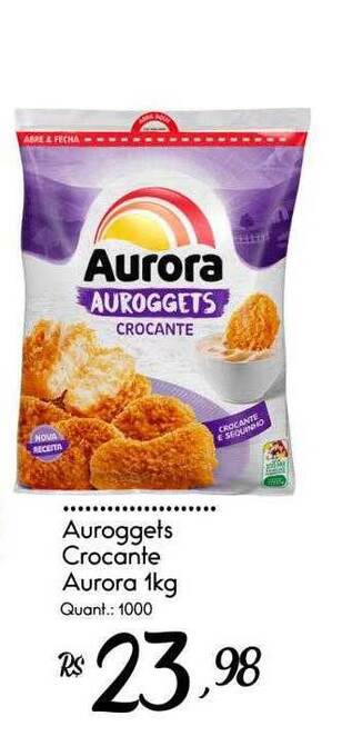 Giassi Supermercados Auroggets Crocante Aurora oferta