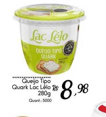 Giassi Supermercados Queijo Tipo Quark Lac Lélo oferta
