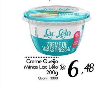 Giassi Supermercados Creme Queijo Minas Lac Lélo oferta
