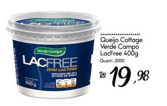 Giassi Supermercados Queijo Cottage Verde Campo Lacfree oferta