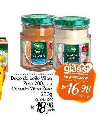Giassi Supermercados Doce De Leite Vitao Zero Ou Cocada Vitao Zero oferta
