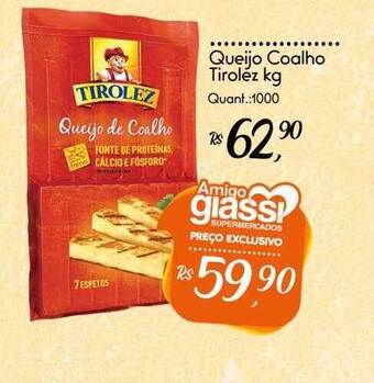 Giassi Supermercados Queijo Coalho Tirolez Kg oferta