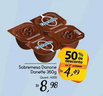 Giassi Supermercados Sobremesa Danone Danette 50% De Desconto Na 2a Unidade oferta