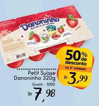 Giassi Supermercados Petit Suisse Danoninho 50% De Desconto Na 2a Unidade oferta