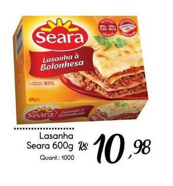 Giassi Supermercados Lasanha Seara oferta