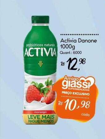 Giassi Supermercados Activia Danone oferta