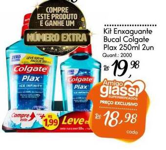 Giassi Supermercados Kit Enxaguante Bucal Colgate Plax oferta