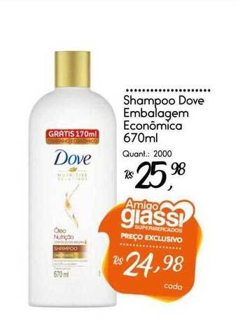 Giassi Supermercados Shampoo Dove Embalagem Econômica oferta