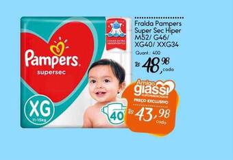 Giassi Supermercados Fralda Pampers Super Sec Hiper oferta