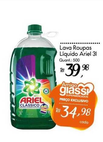 Giassi Supermercados Lava Roupas Liquido Ariel oferta
