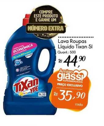 Giassi Supermercados Lava Roupas Liquido Tixan oferta