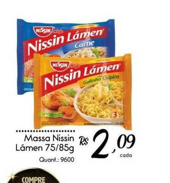 Giassi Supermercados Massa Nissin Lámen oferta