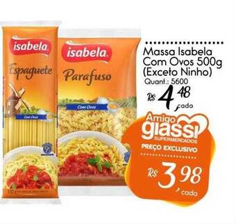 Giassi Supermercados Massa Isabela Com Ovos oferta