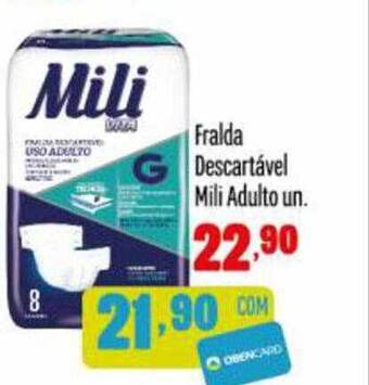 Rede Top Fralda Descartável Mili Adulto oferta