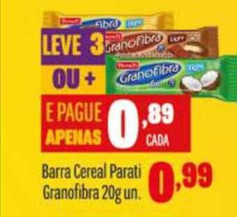 Barra Cereal Parati Granofibra