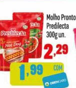 Rede Top Molho Pronto Predilecta oferta