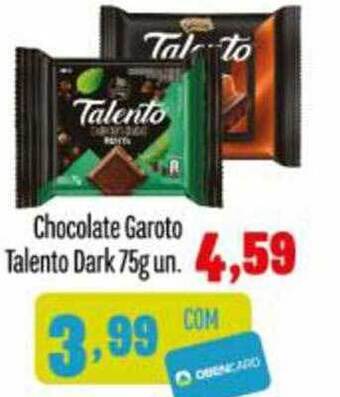 Rede Top Chocolate Garoto Talento Dark oferta