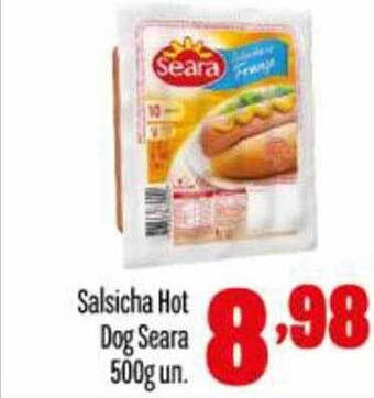 Rede Top Salsicha Hot Dog Seara oferta