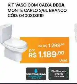 Santa Cruz Acabamentos Kit Vaso Com Caixa Deca Monte Carlo 3 6l Brano oferta