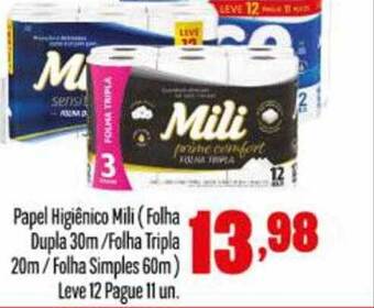 Rede Top Papel Higiênico Mili oferta