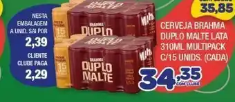 Costazul Supermercados Cerveja brahma duplo oferta