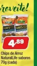 Costazul Supermercados Chips de arroz naturallife sabores oferta