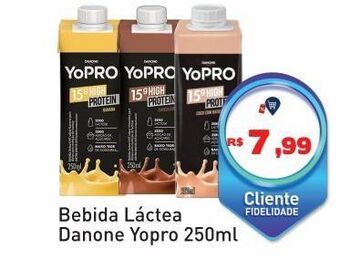 Tonin Superatacado Bebida láctea danone yopro 250ml oferta