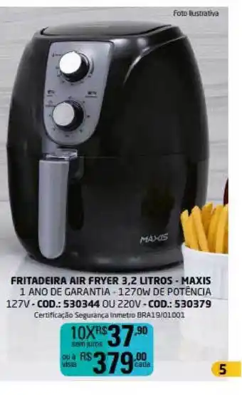 Fritadeira Air Fryer Maxis 3.2L