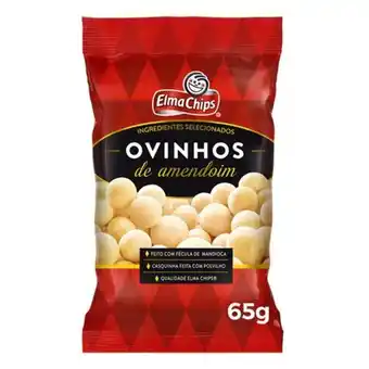 Tome Leve Ovinhos de amendoim elma chips 65g oferta