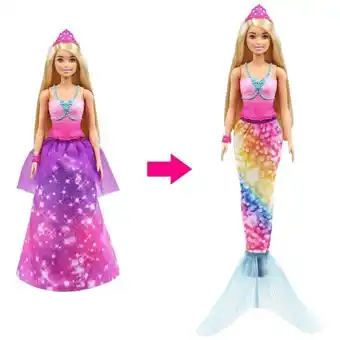Ri Happy Boneca barbie dreamtopia 2 em 1 princesa e sereia - mattel gtf92 oferta