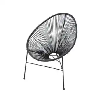 Leroy Merlin Cadeira acapulco aço 87x72cm preto naterial oferta