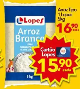 Lopes Supermercados Arroz Tipo 1 Lopes 5kg oferta