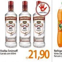 Atacadão Vodka Smirnoff oferta