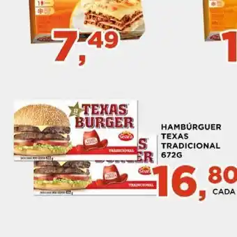 Supermercados Mundial Hambúrguer Texas oferta