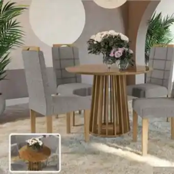 Lojas Certel Mesa kappesberg csj1093 tampo de vidro freijó oferta