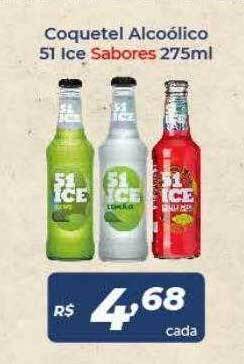 Atakarejo Coquetel Alcoólico 51 Ice Sabores oferta