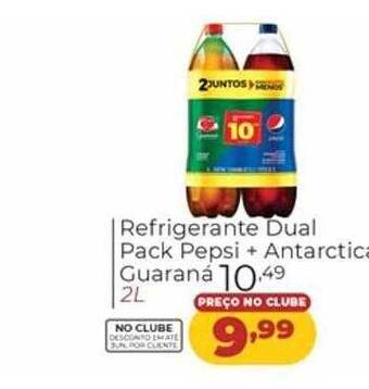 Refrigerante Dual Pack Pepsi + Antarctica Guaraná