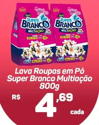 Rede Vivo Lava roupas em po Super Branco Multiacao 800g oferta