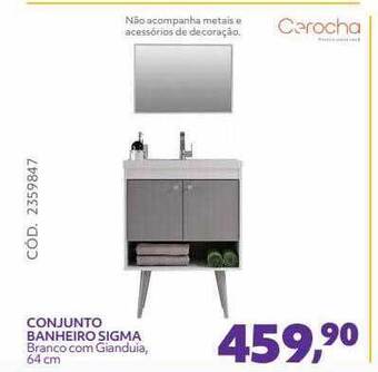 Telhanorte Conjunto Banheiro Sigma oferta