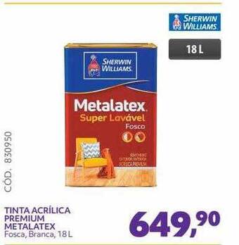 Tinta Acrílica Premium Metalatex