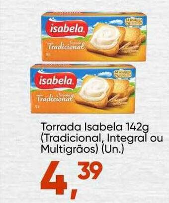 Imec Supermercados Torrada Isabela Tradicional Integral Ou Multigrãos oferta