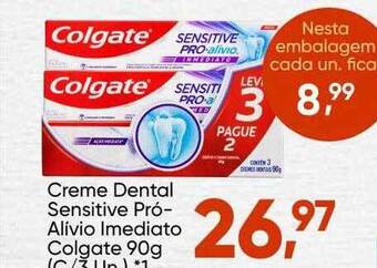 Imec Supermercados Creme Dental Sensitive Pró Alívio Imediato Colgate oferta