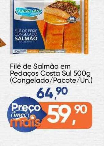 Imec Supermercados Filé De Salmão Em Pedaços Costa Sul oferta