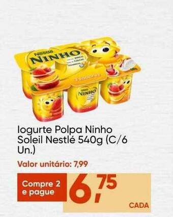 Imec Supermercados Iogurte Polpa Ninho Soleil Nestlé oferta