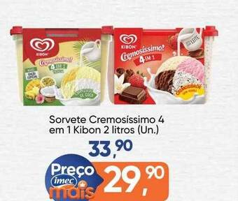 Imec Supermercados Sorvete Cremosíssimo 4 Em 1 Kibon oferta