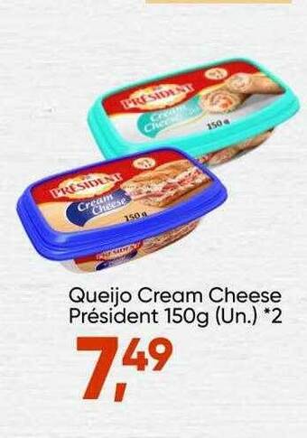 Imec Supermercados Queijo Cream Cheese Président oferta
