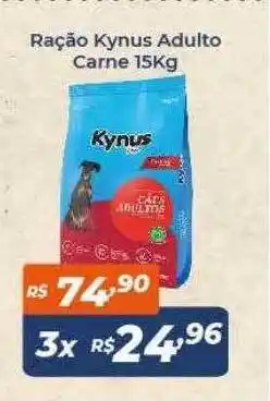 Atakarejo Ração Kynus Adulto Carne 15kg oferta